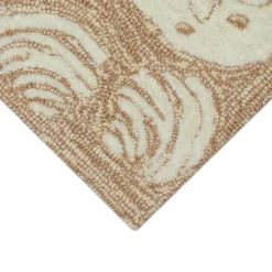 Kirkland's Home Natural Sand Dollar Outdoor Accent Rug- Outdoor Rugs