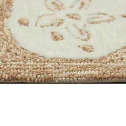 Kirkland's Home Natural Sand Dollar Outdoor Accent Rug- Outdoor Rugs
