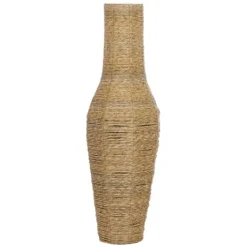 Kirkland's Home Natural Seagrass Tapered Coastal Vase, 43 In.- Vases