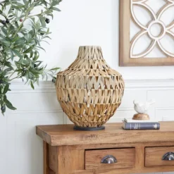 Kirkland's Home Natural Seagrass Tapered Neck Coastal Vase- Vases