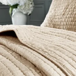Kirkland's Home Natural Serene Quilted 3-Pc. King Coverlet Set- Bedspreads & Coverlets