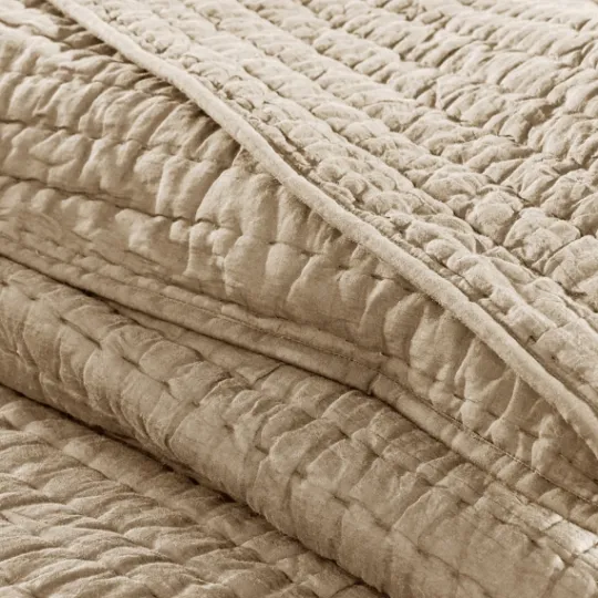 Kirkland's Home Natural Serene Quilted 3-Pc. Queen Coverlet Set- Bedspreads & Coverlets