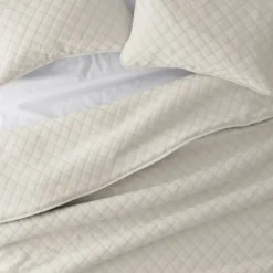 Kirkland's Home Natural Stitched Diamond 3-Pc. King Quilt Set- Quilts