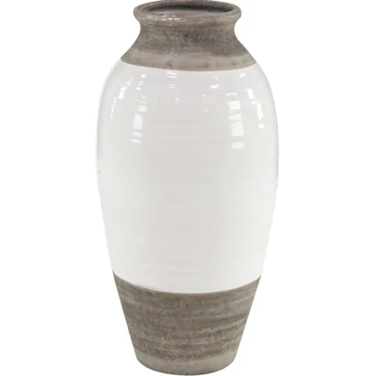 Kirkland's Home Natural Stone Two-Tone Coastal Vase- Vases