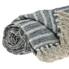 Kirkland's Home Natural Striped Woven Tassel Throw- Blankets & Throws