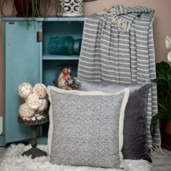 Kirkland's Home Natural Striped Woven Tassel Throw- Blankets & Throws