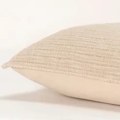 Kirkland's Home Natural Subtle Striped Oversized Pillow- Pillows