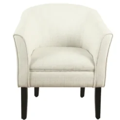 Kirkland's Home Natural Textured Barrel Accent Chair- Accent Chairs