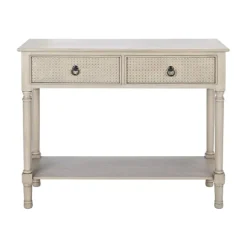 Kirkland's Home Natural Textured 2-Drawer Console Table- Console Tables