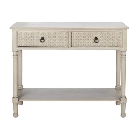 Kirkland's Home Natural Textured 2-Drawer Console Table- Console Tables