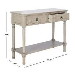 Kirkland's Home Natural Textured 2-Drawer Console Table- Console Tables