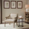 Kirkland's Home Natural Upholstery Cane Inset Accent Chair- Accent Chairs