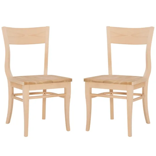 Kirkland's Home Natural Wave Frame Dining Chairs, Set Of 2- Dining Chairs