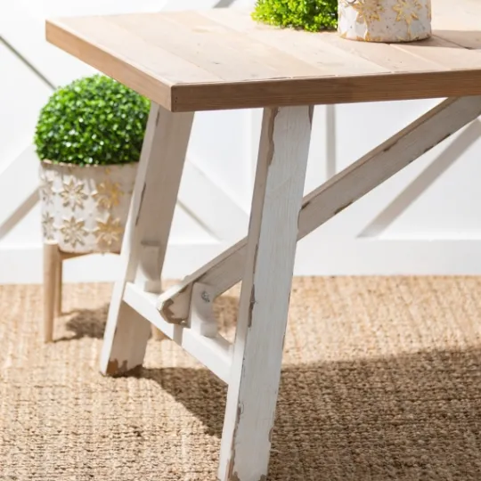 Kirkland's Home Natural Weathered Wood Dining Table- Dining Tables