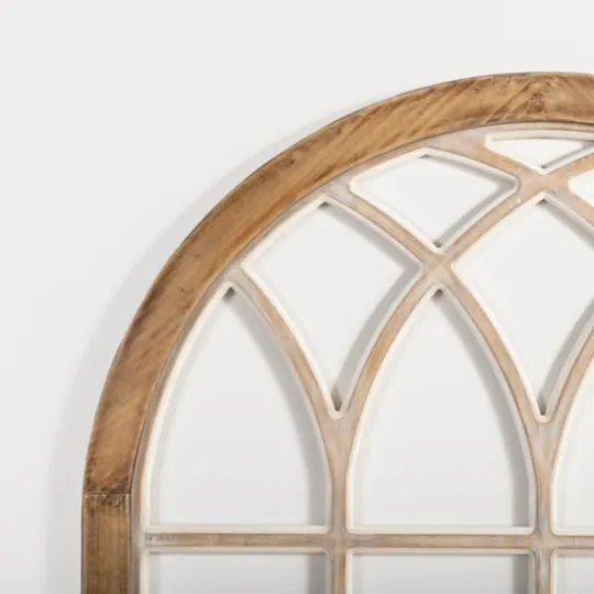 Kirkland's Home Natural Weathered Wood Window Arch Plaque- Wall Plaques