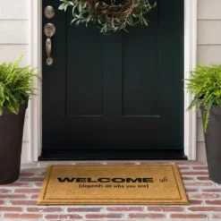 Kirkland's Home Natural Welcome-Ish Doormat- Doormats