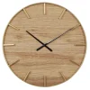 Kirkland's Home Natural Wood And Metal Numberless Wall Clock- Clocks