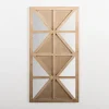 Kirkland's Home Natural Wood And Mirror Diamond Wall Plaque- Wall Plaques
