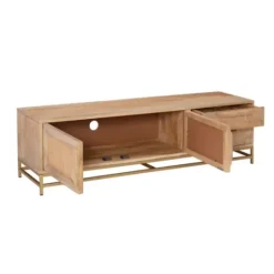 Kirkland's Home Natural Wood And Rat Tv S D- Tv Stands & Media Consoles