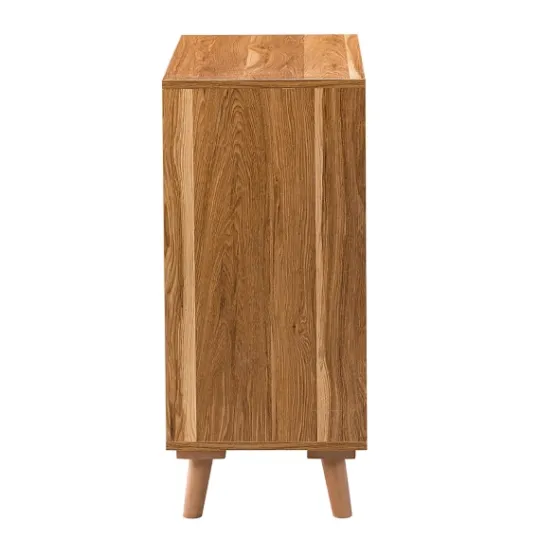 Kirkland's Home Natural Wood And Rattan 2-Door Cabinet- Cabinets & Sideboards