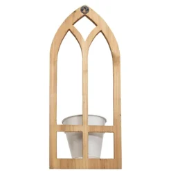Kirkland's Home Natural Wood Arch Frame Wall Planter- Wall Storage