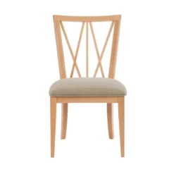 Kirkland's Home Natural Wood Architectural Dining Chairs, Set Of 2- Dining Chairs