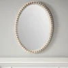 Kirkland's Home Natural Wood Beaded Frame Oval Mirror- Decorative Mirrors