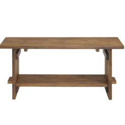 Kirkland's Home Natural Wood Bench And Hooks 2-Pc. Hall Tree Set- Entryway Furniture