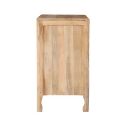 Kirkland's Home Natural Wood Carved Medallion Cabinet- Cabinets & Sideboards