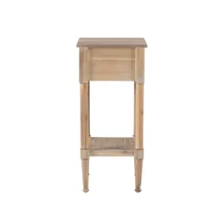 Kirkland's Home Natural Wood Coastal Compact Accent Table- Accent & End Tables