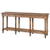 Kirkland's Home Natural Wood Console With Shelf- Console Tables