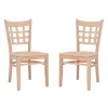 Kirkland's Home Natural Wood Curved Back Dining Chairs, Set Of 2- Dining Chairs