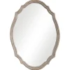 Kirkland's Home Natural Wood Distressed Curved Frame Mirror- Decorative Mirrors
