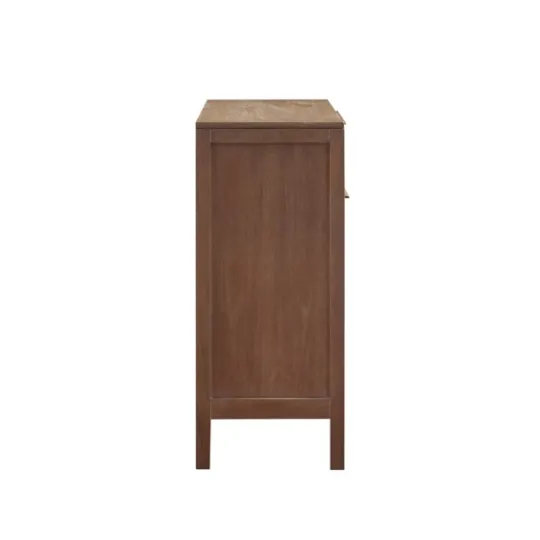 Kirkland's Home Natural Wood 2-Door Cane Webbing Chest- Cabinets & Sideboards