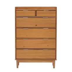 Kirkland's Home Natural Wood 6-Drawer Simple Dresser- Dressers & Chests