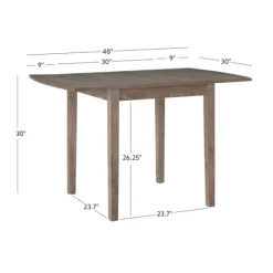 Kirkland's Home Natural Wood Drop Leaf Dining Table- Dining Tables