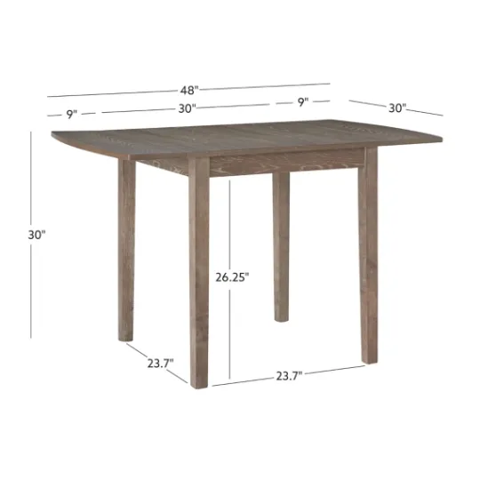 Kirkland's Home Natural Wood Drop Leaf Dining Table- Dining Tables