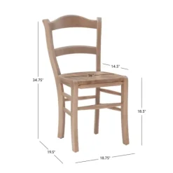 Kirkland's Home Natural Wood Farmhouse Dining Chairs, Set Of 2- Dining Chairs