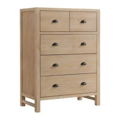 Kirkland's Home Natural Wood Grain 5-Drawer Storage Chest- Dressers & Chests