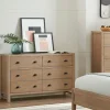 Kirkland's Home Natural Wood Grain 6-Drawer Dresser- Dressers & Chests