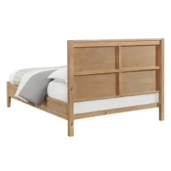 Kirkland's Home Natural Wood Grain Panel Queen Bed- Beds & Headboards