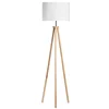 Kirkland's Home Natural Wood Modern Tripod Floor Lamp- Floor Lamps