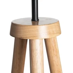 Kirkland's Home Natural Wood Modern Tripod Floor Lamp- Floor Lamps