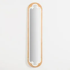 Kirkland's Home Natural Wood Oval Scrollwork Wall Mirror- Decorative Mirrors