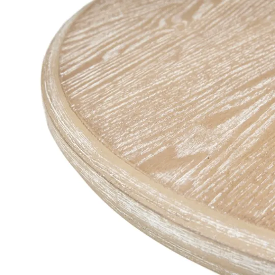 Kirkland's Home Natural Wood Pedestal Martha Stewart Accent Table- Accent & End Tables