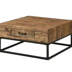 Kirkland's Home Natural Wood Plank Top Coffee Table- Coffee Tables