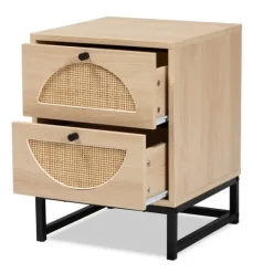Kirkland's Home Natural Wood Rat Cut Out Nights D- Nightstands