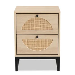 Kirkland's Home Natural Wood Rat Cut Out Nights D- Nightstands