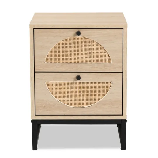 Kirkland's Home Natural Wood Rat Cut Out Nights D- Nightstands