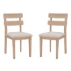 Kirkland's Home Natural Wood Slatted Back Dining Chairs, Set Of 2- Dining Chairs
